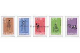 Suriname NVPH 505-509 Postfris Kinderzegels 1968