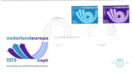 Nederland NVPH E125 Onbeschreven 1e Dag-enveloppe Europa 1973