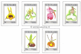 Republiek Suriname Zonnebloem 382-387 Postfris Surinaamse orchideën 1984