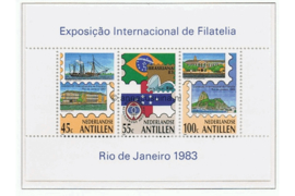 Nederlandse Antillen NVPH 746 Postfris Blok Brasiliana '83 1983