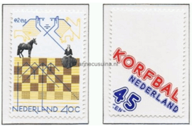 Nederland NVPH 1159-1160 Postfris Sport (IBM schaaktoernooi, 75 jaar Korfbal) 1978