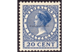 Nederland NVPH 188 Ongebruikt (20 cent) Koningin Wilhelmina Veth Met watermerk 1926-1939