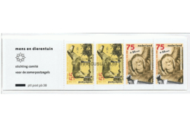 Nederland NVPH PB38 (NVPH 1402) Postfris Postzegelboekje Zomerzegels, mens en dierentuin 1988
