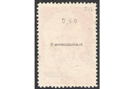 NVPH 213c Gestempeld FOTOLEVERING (7 1/2 cent op 10 cent) Hulpuitgifte. Frankeerzegels van de uitgifte 1936 en 1941 overdrukt in zwart te Paramaribo 1945
