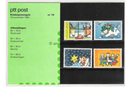 Nederland NVPH M16 (PZM16) Postfris Postzegelmapje Kinderzegels 1983