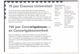 Nederland NVPH M60 (PZM60) Postfris Postzegelmapje Gecombineerde uitgifte 1988