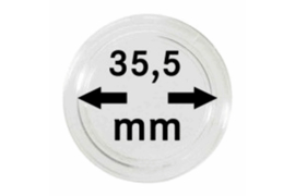 Hagelnieuw & Afgeprijsd! Lindner Muntcapsules 35,5 mm per 10 Stuks (Lindner 2250355P)