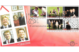 Nederland NVPH E493a Onbeschreven 1e Dag-enveloppe Koninklijke Familie (I) op 2 enveloppen 2003