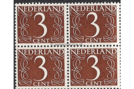 Nederland NVPH 463 Postfris (3 cent) (Blokje van vier) Cijfer van Krimpen 1948-1957