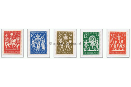 Nederland NVPH 759-763 Postfris Kinderzegels 1961 folklore