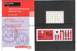 Nederland NVPH M172 (PZM172) Postfris Postzegelmapje Gecombineerde uitgifte 1997