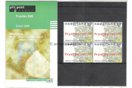 Nederland NVPH M191 (PZM191) Postfris Postzegelmapje 500 jaar Fryslan 1998