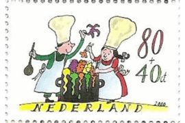 Nederland NVPH 1930e Postfris (Zegels afkomstig uit blok) (80+40 cent) Kinderzegels 2000