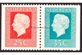 Nederland NVPH C81 Gestempeld links en rechts ongetand (25+35)