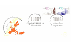 Nederland NVPH E274 Onbeschreven 1e Dag-enveloppe Europa 1990