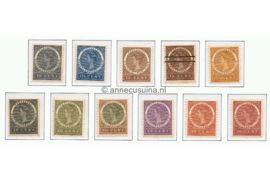 Nederlands Indië NVPH 48-57 Ongebruikt Koningin Wilhelmina Veth 1903-1908
