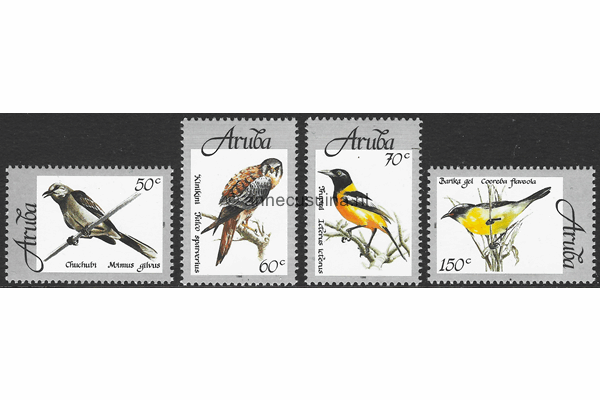 Aruba NVPH 213-216 Postfris Arubaanse vogels 1998