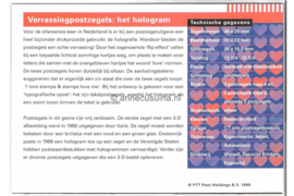 Nederland NVPH M209 (PZM209) Postfris Postzegelmapje Verrassingszegels (uit PB54) 1999