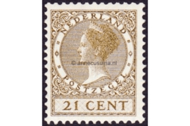 Nederland NVPH 189 Postfris (21 cent) Koningin Wilhelmina Veth Met watermerk 1926-1939