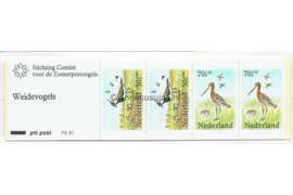 Nederland NVPH PB30 (NVPH 1305) Postfris Postzegelboekje Zomerzegels, Weidevogels 1984