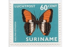 Suriname NVPH LP56 Postfris (60 cent) Vlinders 1972