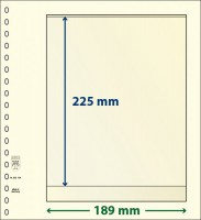 Lindner T-Blanco blad met 1 strook (Lindner 802104P) (per 10 stuks)