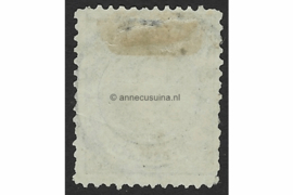 Nederland NVPH 46B (Koog-Zaandijk) Gestempeld FOTOLEVERING (1 Gulden) Prinses Wilhelmina met hangend haar 1893-1896