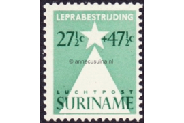 Suriname NVPH LP30 Postfris (27 1/2 + 47 1/2 cent) Leprazegels 1947