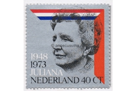 Nederland NVPH 1036 Postfris 25 jarig regeringsjubileum Juliana 1973