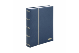 Lindner Insteekalbum Elegant/Luxe 64 blz. Witte bladen/Blauwe kaft (Lindner 1175-B)
