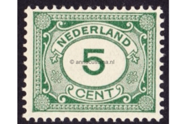 Nederland NVPH 107 Gestempeld (5 cent) Cijfer (Vürtheim) 1921-1922