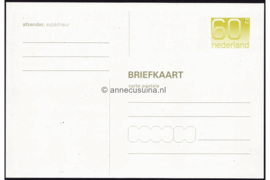Nederland (afb. NVPH 1115) Briefkaart Postfris (60 cent) Cijferserie (Crouwel zegels) 1976-2001