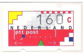 Nederland NVPH AU17 Postfris (160 cent) Automaatstroken, Voordrukzegel voor Klüssendorf-automaat 1996