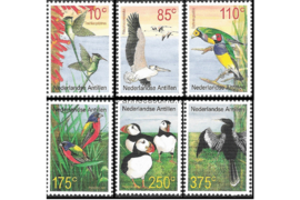 Nederlandse Antillen NVPH 1363-1368 Gestempeld (Als losse zegels) Vogels 2001