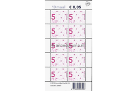 Nederland NVPH V2136d Postfris Velletje 10 x 0,05 euro met PostNL logo 2012