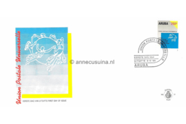 Aruba NVPH E21 Onbeschreven 1e Dag-enveloppe Union Postal Universelle 1989