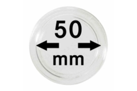 Hagelnieuw & Afgeprijsd! Lindner Muntcapsules 50 mm per 10 Stuks (Lindner 2250050P)