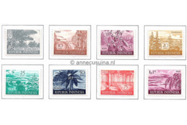 Indonesië Zonnebloem 268-275 Postfris Produktenserie 1960