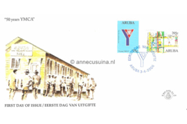 Aruba NVPH E124 Onbeschreven 1e Dag-enveloppe 50 jaar YMCA 2006