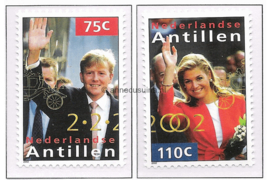 Nederlandse Antillen NVPH 1376-1377 Postfris Koninklijk Huwelijk 2002