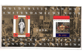 Nederland NVPH 1778 Postfris Blok 100 jaar Inhuldiging en Gouden Koets 1998