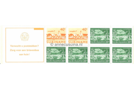 Republiek Suriname Zonnebloem PB 3cq Postfris Postzegelboekje 2 x 40 ct + 6 x 20 ct en met tekst 1978