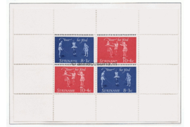 Suriname NVPH 418 Postfris Blok Kinderzegels 1964