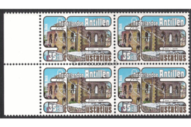 Nederlandse Antillen NVPH 557 Postfris (35 cent) (Blokje van vier) MET VELRAND Toerisme, bovenwindse eilanden 1977