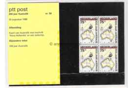 Nederland NVPH M59 (PZM59) Postfris Postzegelmapje 200 jaar Australie 1988