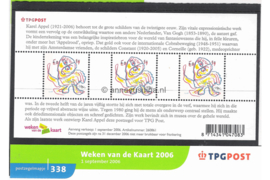 Nederland NVPH M338 (PZM338) Postfris Postzegelmapje Weken van de Kaart 2006