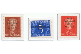 Nederlands Nieuw Guinea NVPH 22-24 Postfris Watersnoodzegels 1953