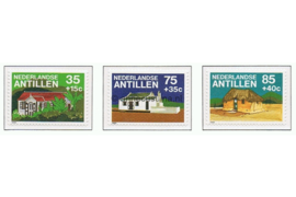 Nederlandse Antillen NVPH 731-733 Postfris Cultuur, traditionele huizen 1982