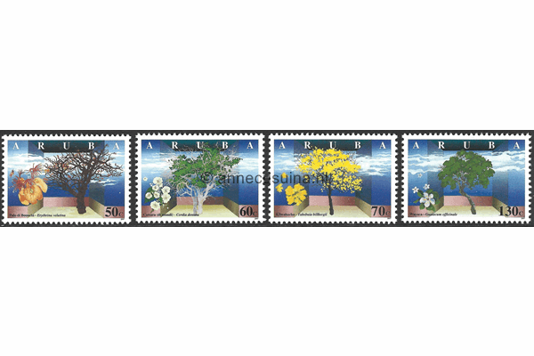 Aruba NVPH 200-203 Postfris Wilde bloemen 1997