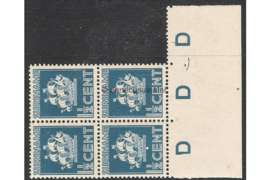 NVPH 159 Postfris  FOTOLEVERING (1 1/2 cent) (Blokje van vier) Scheepje 1936